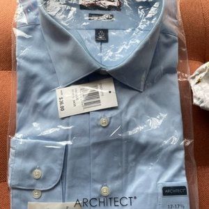 Wrinkle free light blue men's shirt